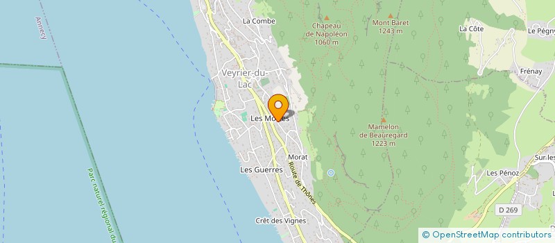 localisation de l'entreprise MONSIEUR JEROME BLANCHARD  VEYRIER-DU-LAC