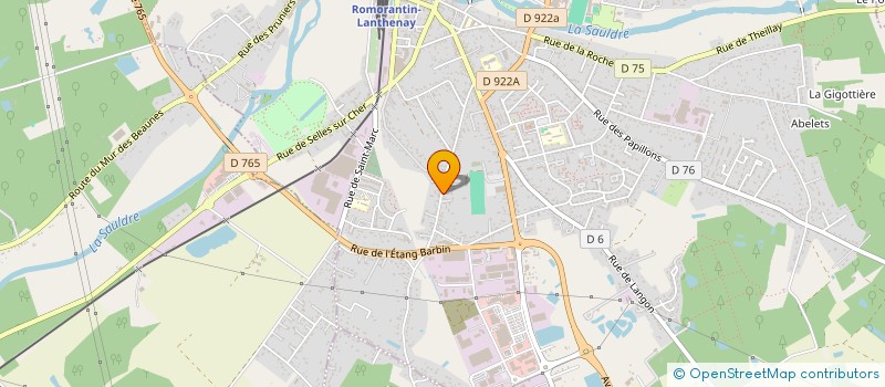 localisation de l'entreprise MONSIEUR JEROME BLANCHET  ROMORANTIN-LANTHENAY