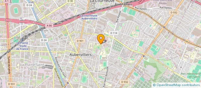 localisation de l'entreprise MONSIEUR JEROME BLUM  AUBERVILLIERS