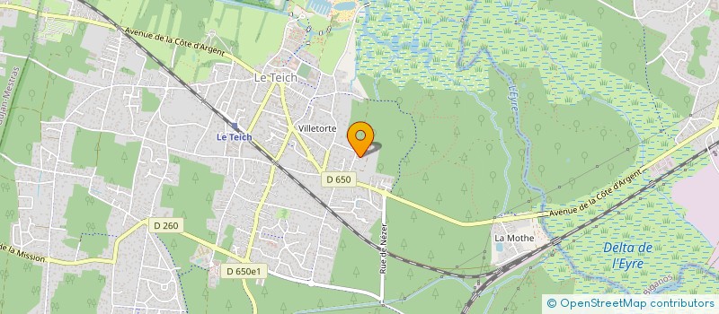 localisation de l'entreprise MONSIEUR JEROME BOCHU  LE TEICH