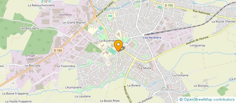 localisation de l'entreprise MONSIEUR JEROME BOISSEAU  LES HERBIERS