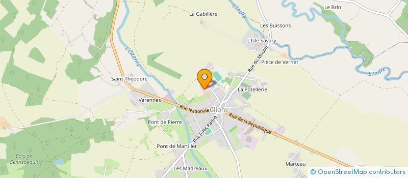 localisation de l'entreprise MONSIEUR JEROME BOISSEAU à CLION