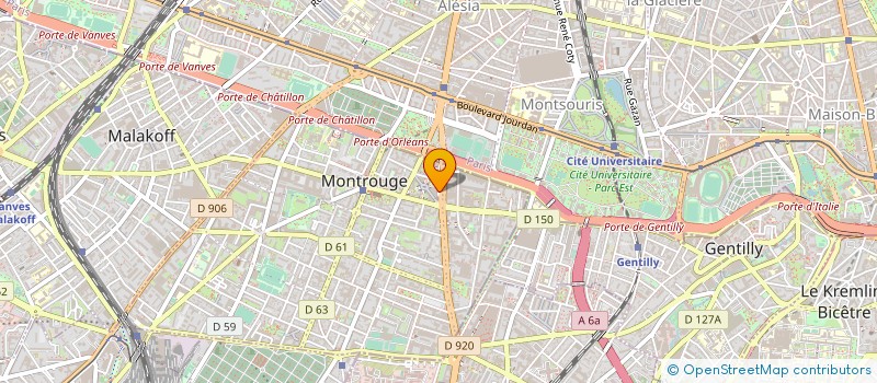 localisation de l'entreprise MONSIEUR JEROME BOISSIN  MONTROUGE