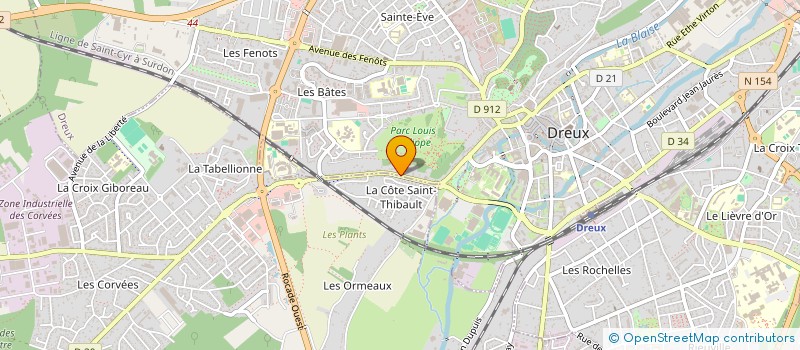 localisation de l'entreprise MONSIEUR JEROME BOISSONNET à DREUX