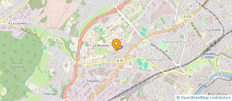 localisation de l'entreprise MONSIEUR JEROME BOLARD  BESANCON