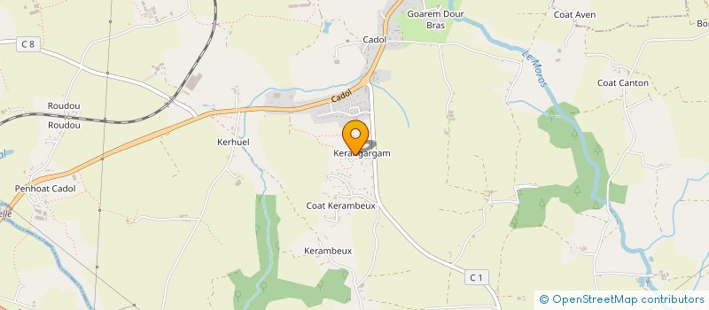 localisation de l'entreprise MONSIEUR JEROME BOLLORE  MELGVEN