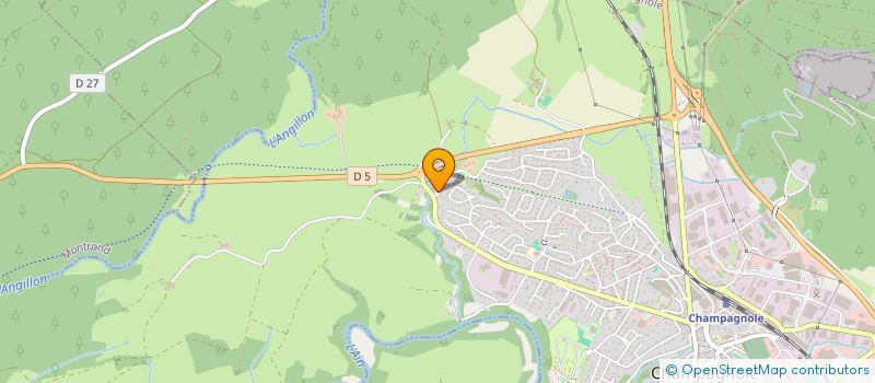 localisation de l'entreprise MONSIEUR JEROME BONET  CHAMPAGNOLE