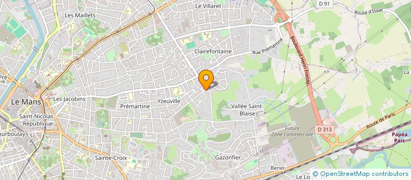localisation de l'entreprise MONSIEUR JEROME BONHOMME à LE MANS