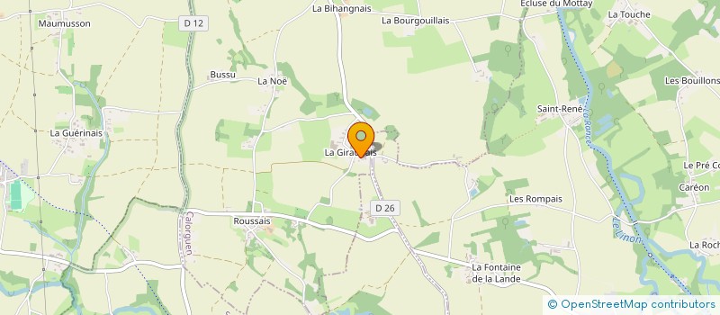 localisation de l'entreprise MONSIEUR JEROME BONJOUR  CALORGUEN