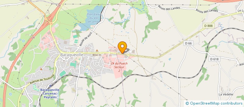 localisation de l'entreprise MONSIEUR JEROME BONNEFIS  BARAQUEVILLE