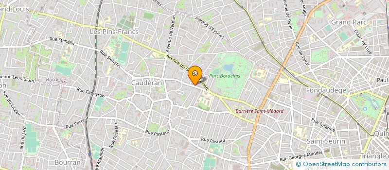 localisation de l'entreprise MONSIEUR JEROME BONNIN  BORDEAUX