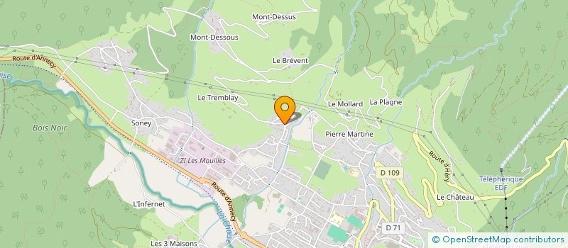 localisation de l'entreprise MONSIEUR JEROME BORCIER  UGINE