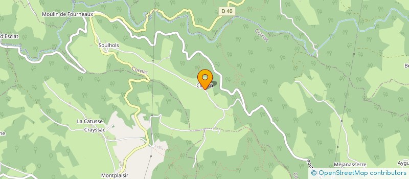 localisation de l'entreprise MONSIEUR JEROME BORIE  CORNAC