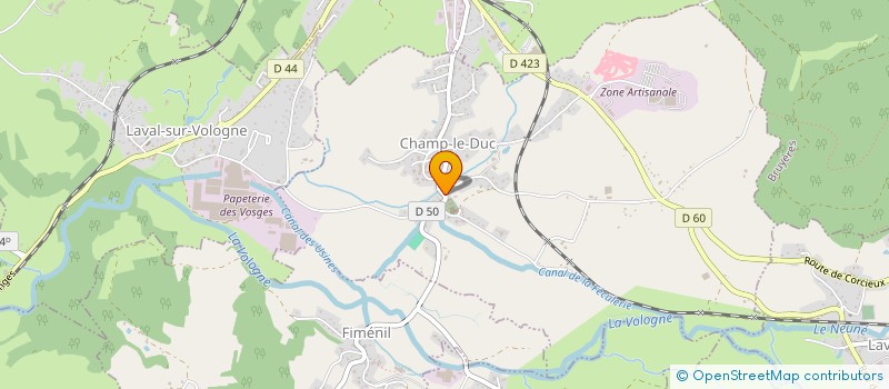 localisation de l'entreprise MONSIEUR JEROME BORNE  CHAMP-LE-DUC