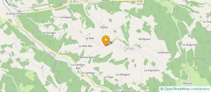 localisation de l'entreprise MONSIEUR JEROME BORTOLIN  CARVES