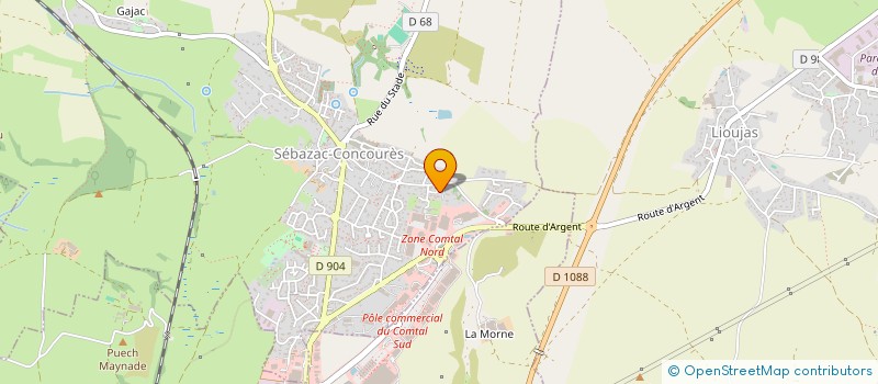 localisation de l'entreprise MONSIEUR JEROME BOSC  SEBAZAC-CONCOURES