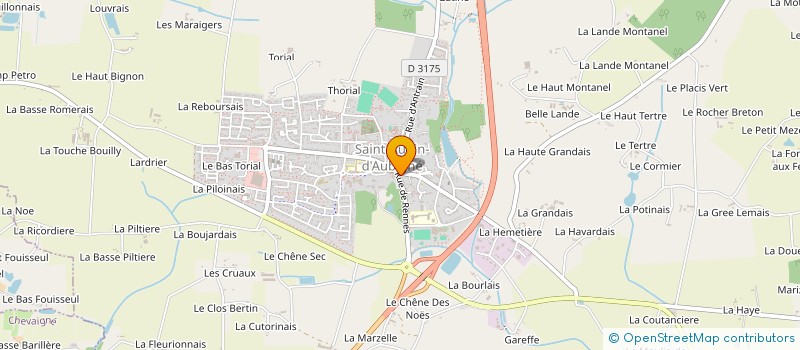 localisation de l'entreprise MONSIEUR JEROME BOSSARD  SAINT-AUBIN-D'AUBIGNE