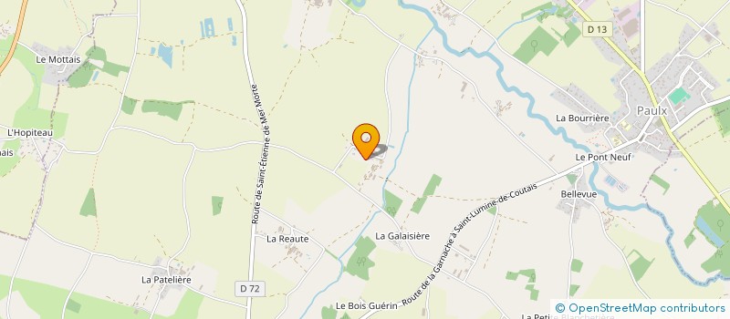 localisation de l'entreprise MONSIEUR JEROME BOUCARD à PAULX