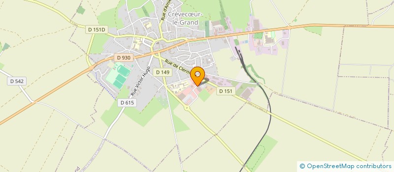 localisation de l'entreprise MONSIEUR JEROME BOUCHARD  CREVECUR-LE-GRAND