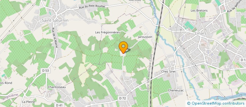 localisation de l'entreprise MONSIEUR JEROME BOUCHER à LINARS