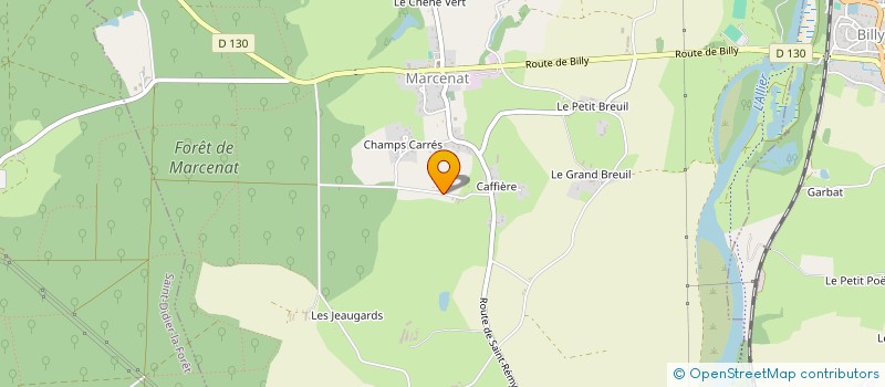 localisation de l'entreprise MONSIEUR JEROME BOUCHET à MARCENAT