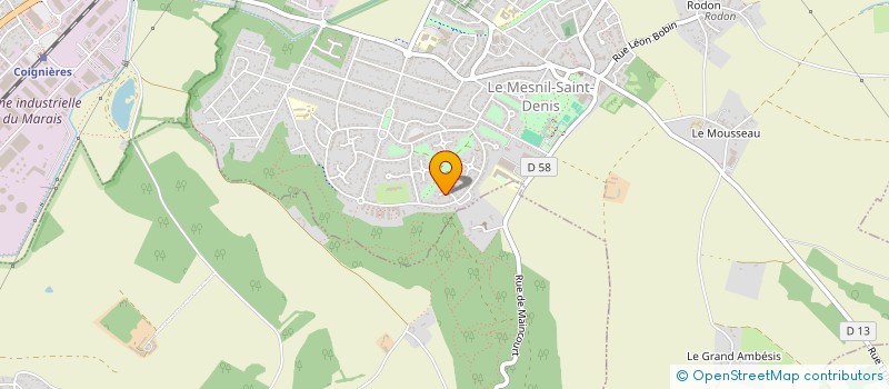 localisation de l'entreprise MONSIEUR JEROME BOUGEAULT  LE MESNIL-SAINT-DENIS
