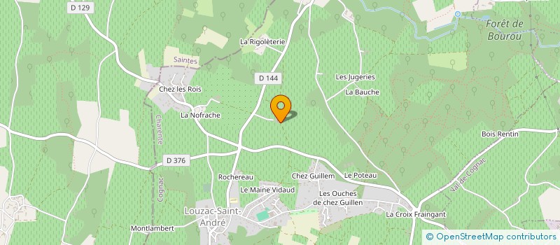 localisation de l'entreprise MONSIEUR JEROME BOUGNAUD à LOUZAC-SAINT-ANDRE