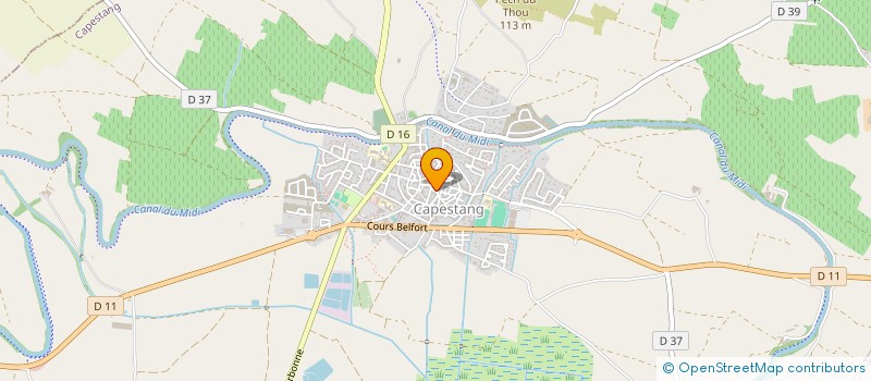 localisation de l'entreprise MONSIEUR JEROME BOUISSET  CAPESTANG