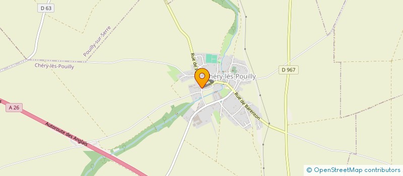 localisation de l'entreprise MONSIEUR JEROME BOULANGER  CHERY-LES-POUILLY