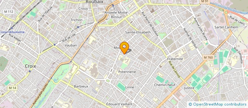 localisation de l'entreprise MONSIEUR JEROME BOURDON  ROUBAIX