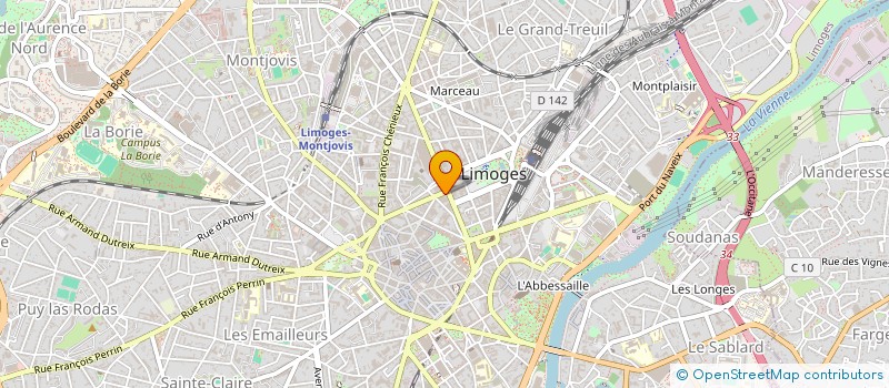 localisation de l'entreprise MONSIEUR JEROME BOURIANNE à LIMOGES