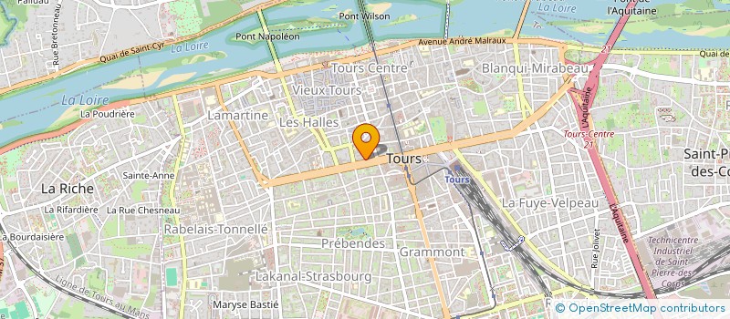 localisation de l'entreprise MONSIEUR JEROME BOURQUENCIER  TOURS