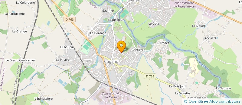 localisation de l'entreprise MONSIEUR JEROME BOUSSEAU  CUGAND