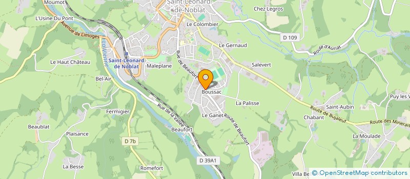 localisation de l'entreprise MONSIEUR JEROME BOUTEILLE  SAUVIAT-SUR-VIGE