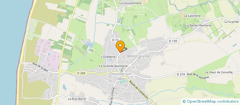 localisation de l'entreprise MONSIEUR JEROME BOUTELOUP  GOUVILLE-SUR-MER