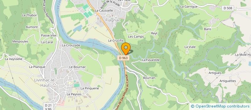 localisation de l'entreprise MONSIEUR JEROME BOUYGUES à FLAGNAC