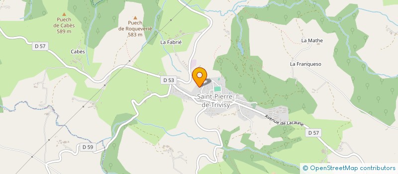 localisation de l'entreprise MONSIEUR JEROME BOYER à SAINT-PIERRE-DE-TRIVISY