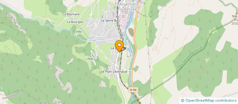 localisation de l'entreprise MONSIEUR JEROME BOYER  L'ARGENTIERE-LA-BESSEE