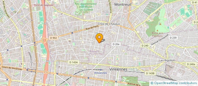 localisation de l'entreprise MONSIEUR JEROME BRACQUEMART à MONTREUIL