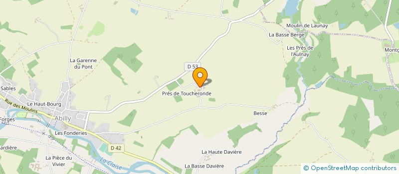 localisation de l'entreprise MONSIEUR JEROME BRAULT  ABILLY