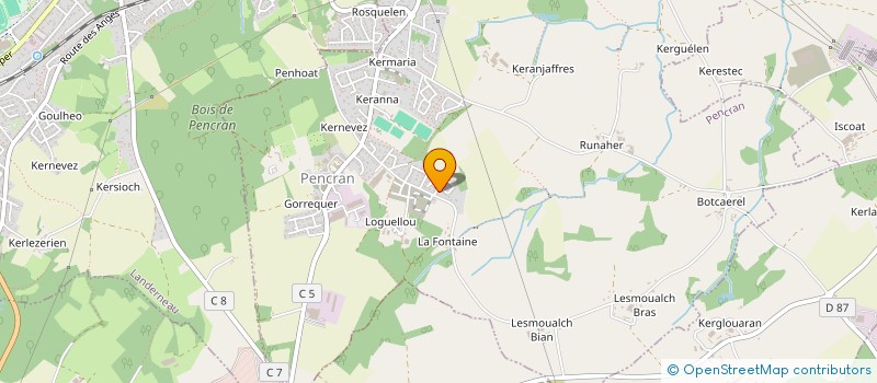 localisation de l'entreprise MONSIEUR JEROME BREMOND  PENCRAN