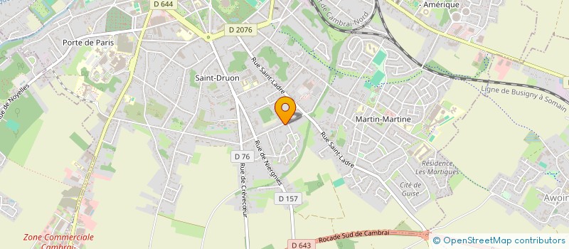 localisation de l'entreprise MONSIEUR JEROME BREVIER à CAMBRAI