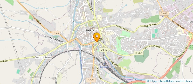 localisation de l'entreprise MONSIEUR JEROME BRIANCEAU  LISIEUX