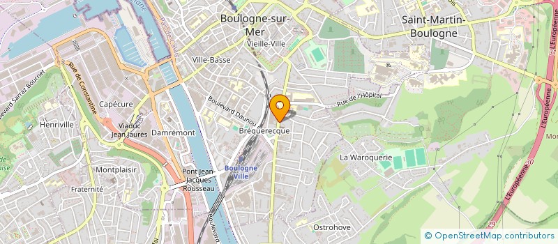 localisation de l'entreprise MONSIEUR JEROME BRIDENNE  BOULOGNE-SUR-MER