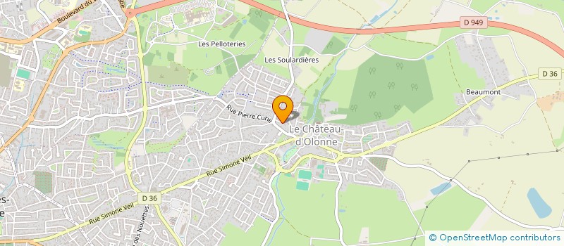 localisation de l'entreprise MONSIEUR JEROME BRISSEAU à LES SABLES D'OLONNE