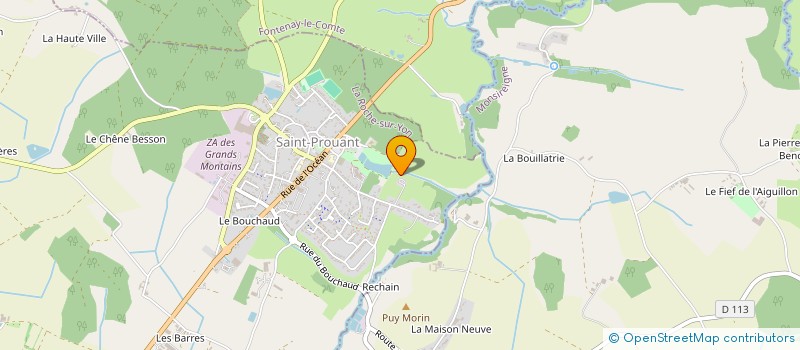 localisation de l'entreprise MONSIEUR JEROME BROCHARD  LA JAUDONNIERE