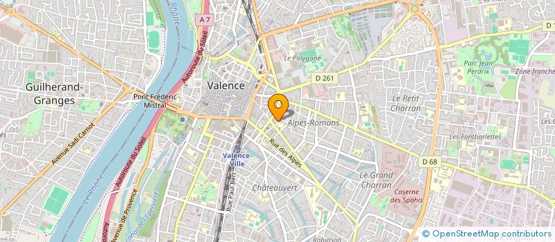 localisation de l'entreprise MONSIEUR JEROME BROSSE à VALENCE