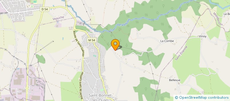 localisation de l'entreprise MONSIEUR JEROME BROSSE  SAINT-BONNET-LES-OULES