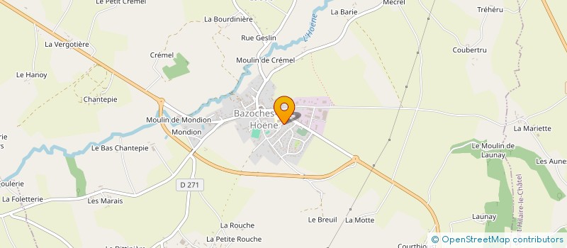 localisation de l'entreprise MONSIEUR JEROME BROUARD à BAZOCHES-SUR-HOENE