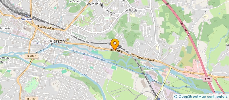 localisation de l'entreprise MONSIEUR JEROME BROUILLARD  VIERZON